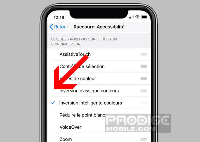 Configurer les raccourcis d’accessibilité sur le bouton Power de l’iPhone