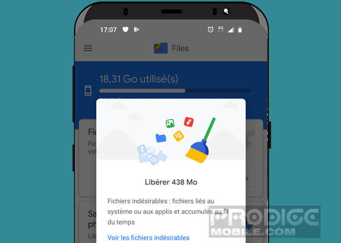 Supprimer fichiers inutiles avec l’application Files by Google