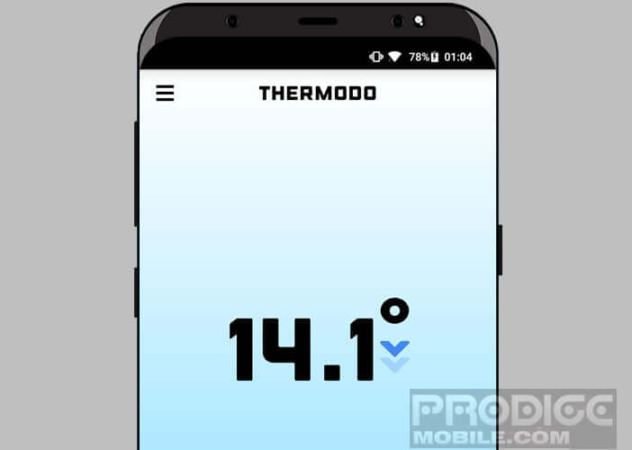 Afficher la température ambiante sur l’écran de votre mobile