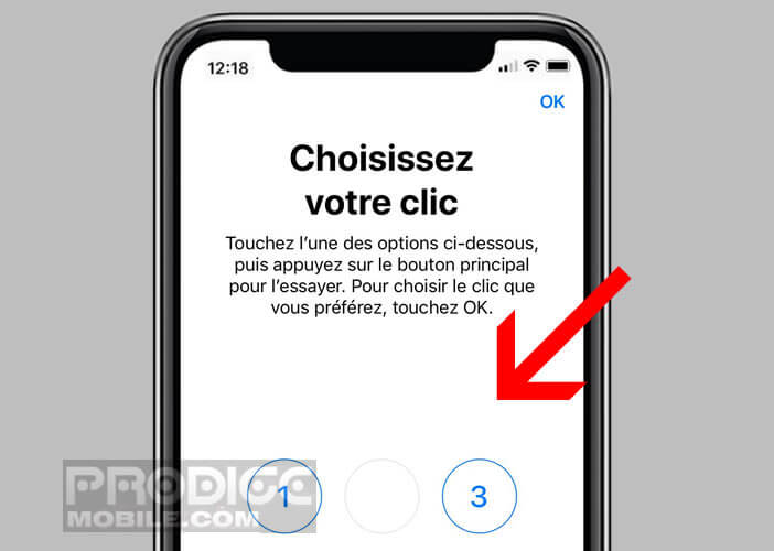 Modifier la vitesse du triple clic sur iOS