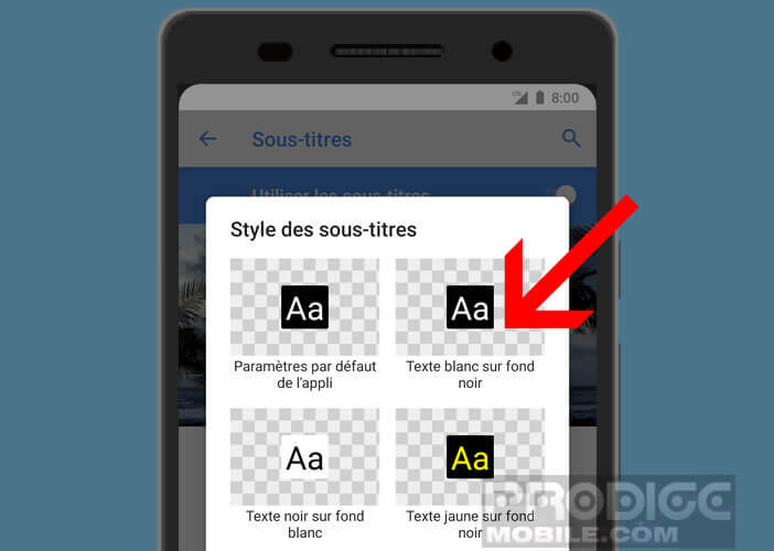 Changer la couleur et le style du texte affiché dans YouTube