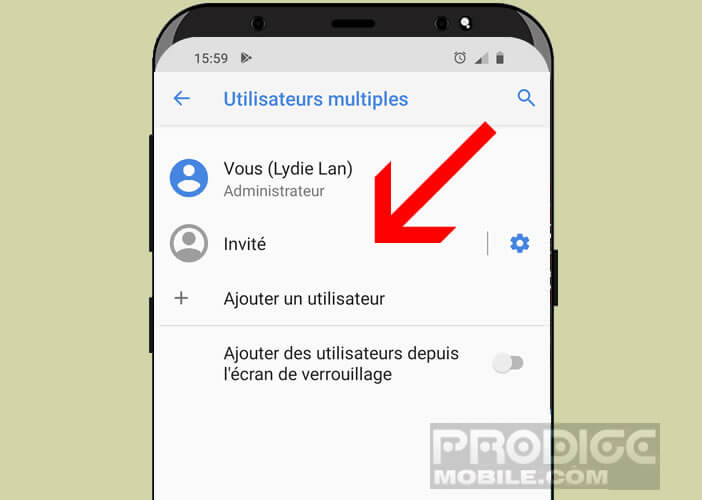 Activer le profil invité sur votre téléphone Android