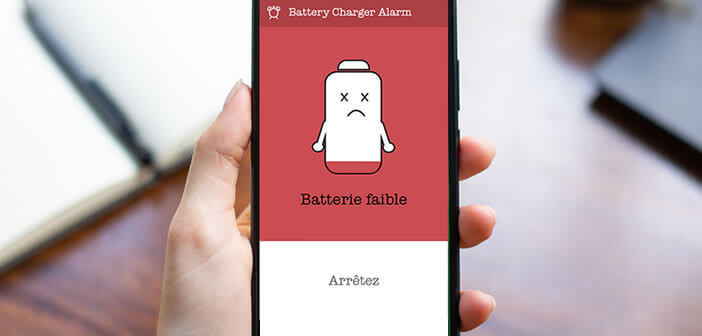 Sonnerie vous avertit dès que la batterie de votre smartphone s’épuise