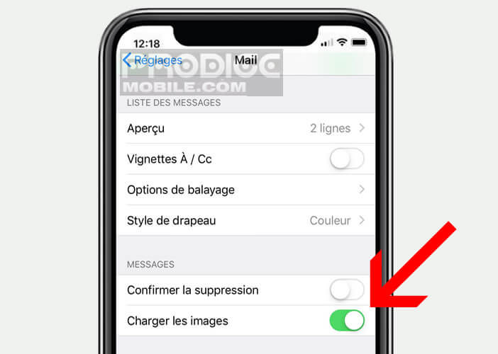 Modifier la gestion des images distantes dans l’appli Mail