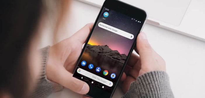 Placer la barre d’adresse de Chrome sur la page d’accueil d’Android