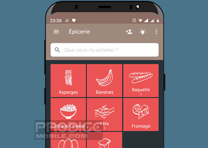 Faire les courses avec son smartphone pour ne rien oublier