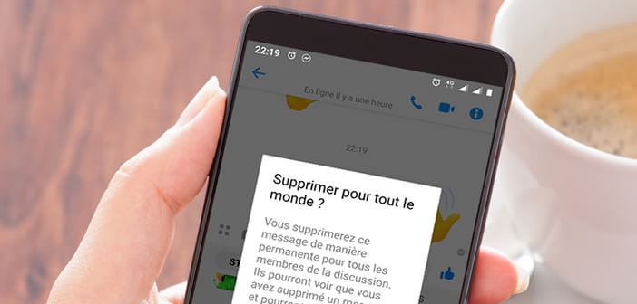 Supprimer un message envoyé par erreur sur Facebook Messenger