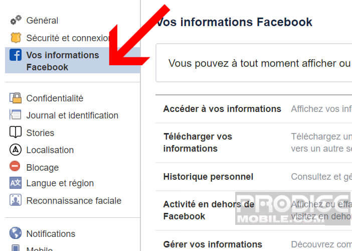 Modifier les paramètres de confidentialité du réseau social Facebook