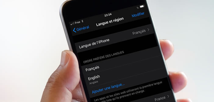 La dernière version d’iOS permet de changer la langue d’une application en particulier
