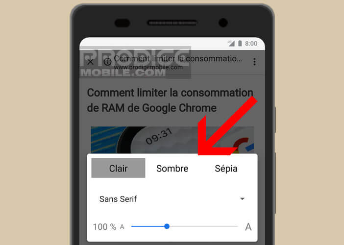 Personnaliser les paramètres d’affichage des pages web sur un smartphone Android