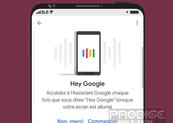 Ouvrez les options de personnalisations de l’assistant Google