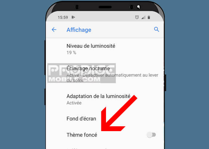 Activer le thème foncé d’Android depuis les paramètres