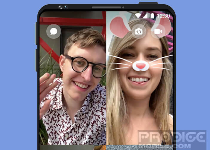 Chat vidéo avec l’application Facebook Messenger