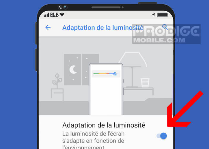 L’écran de votre smartphone s’adapte à vos conditions lumineuses