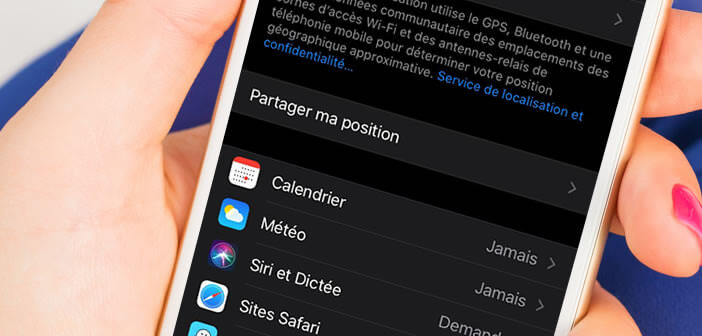 Connaître le nom des apps ayant accès à la localisation de l’iPhone