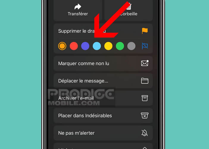 Changer la couleur de l’indicateur de priorité des mails