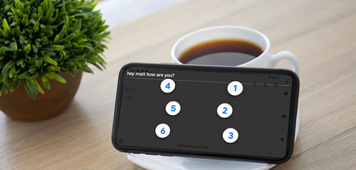 Utiliser le clavier en braille disponible sur Android