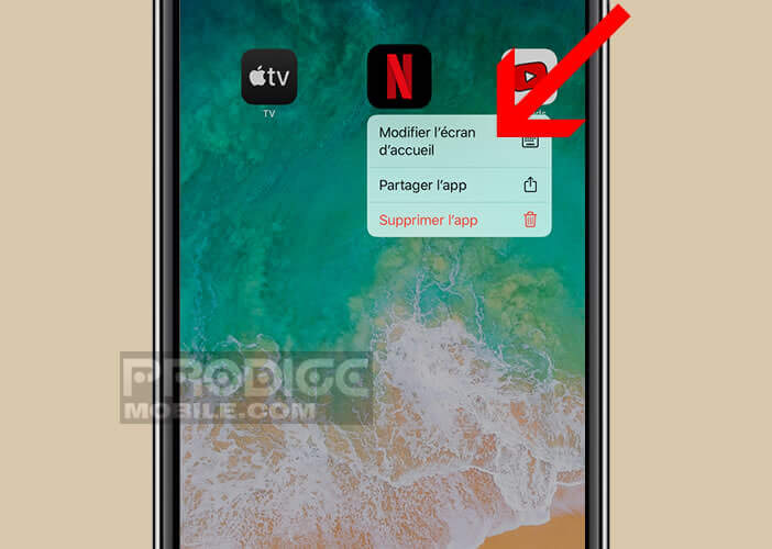 Modifier l’apparence et l’organisation de l’écran d’accueil de l’iPhone