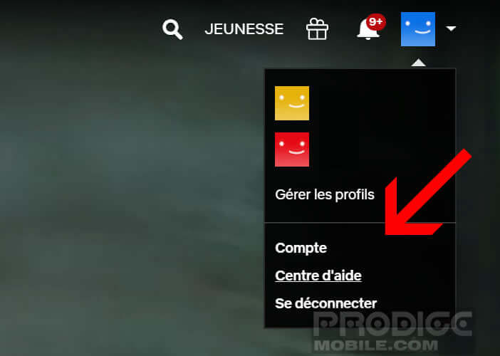 Accéder aux paramètres de votre compte Netflix