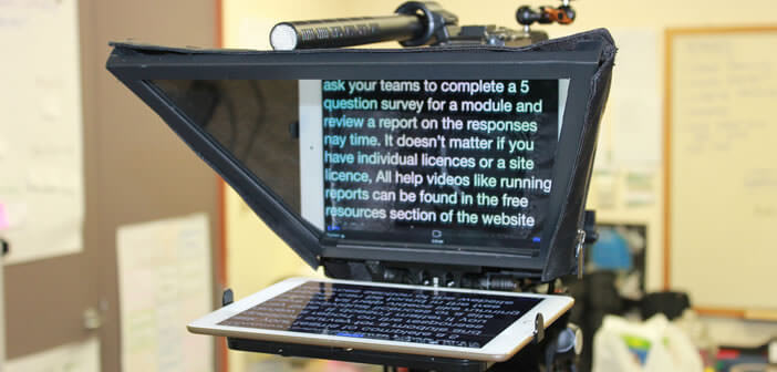 Activer le mode prompteur de l’iPad pour réaliser des vidéos