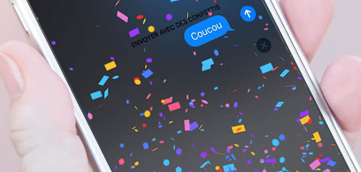 Ajouter des effets avec vos messages envoyés depuis iMessage