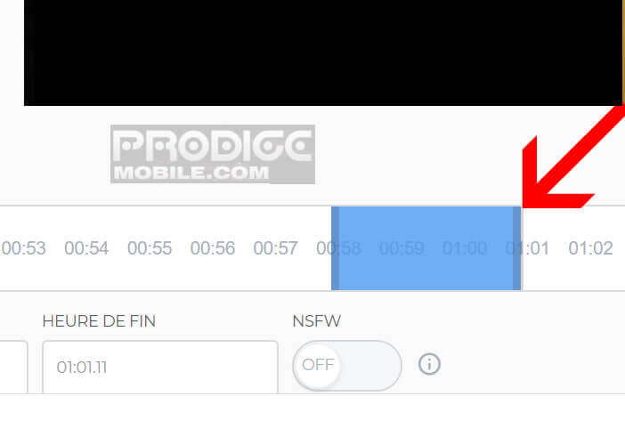 Choisir la durée de l’extrait vidéo de YouTube