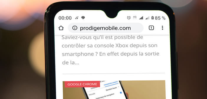 Editer une adresse web sur Google Chrome pour Android