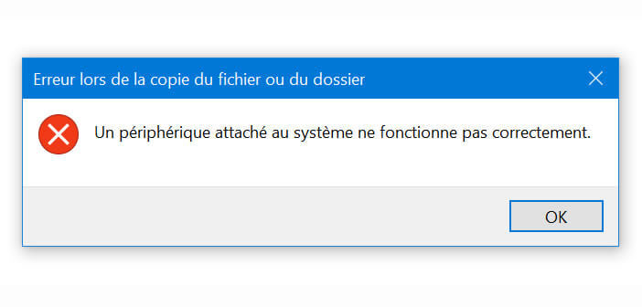 Régler le problème de périphérique attaché au système de l’iPhone