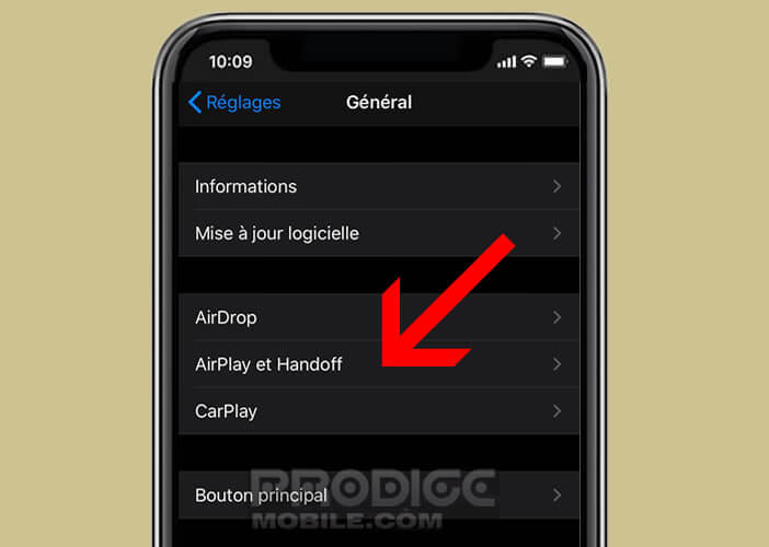 Activer l’option Handoff sur votre iPhone