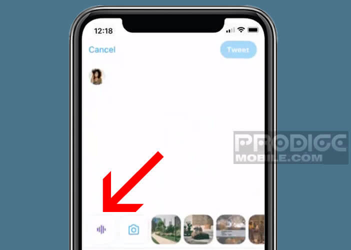 Enregistrement un tweet vocal sur son smartphone