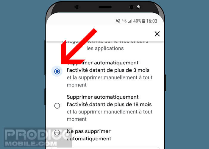 Conserver vos données personnelles dans Google Maps pendant plusieurs mois