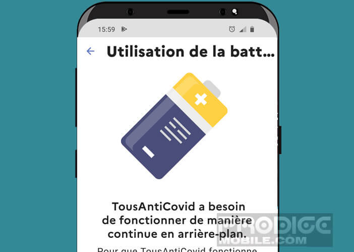 Pensez à désactiver l’optimiseur de batterie pour StopCovid