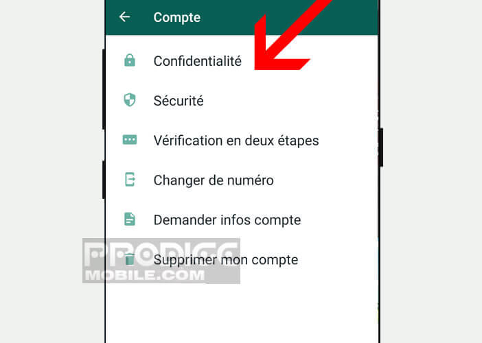 Configurer les paramètres de confidentialité de votre compte WhatsApp
