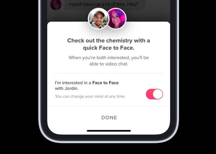 Activer la fonction Face to Face sur l’application Tinder