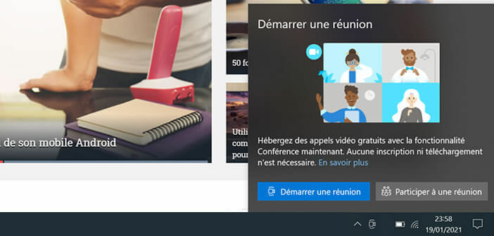 Supprimer l’icône Meet Now de Windows
