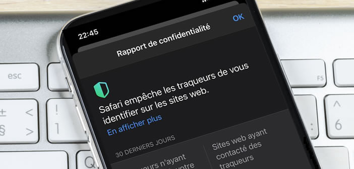 Afficher le rapport de confidentialité sur Safari pour iPhone