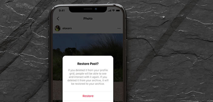 Technique pour restaurer d’anciennes publications Instagram