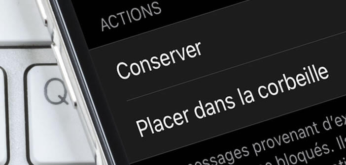 Forcer votre iPhone à placer dans la corbeille les e-mails des contacts bloqués