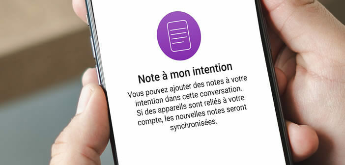 Créer une note à mon intention depuis l’application Signal