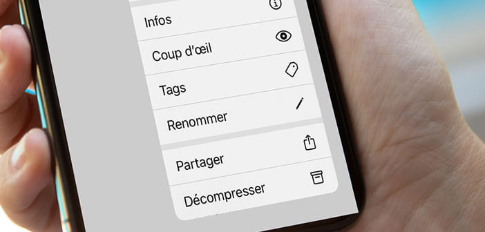 Décompresser un fichier Zip depuis un iPhone