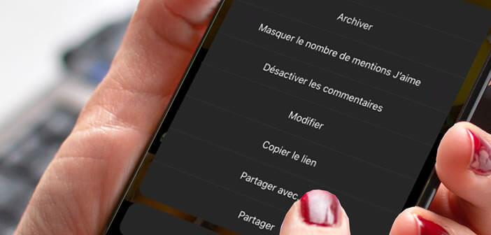 Masquer les mentions sur les publications d’Instagram