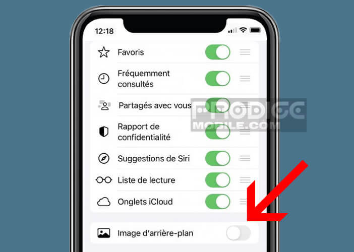 Personnaliser l’apparence de la page d’accueil de Safari pour iOS 15