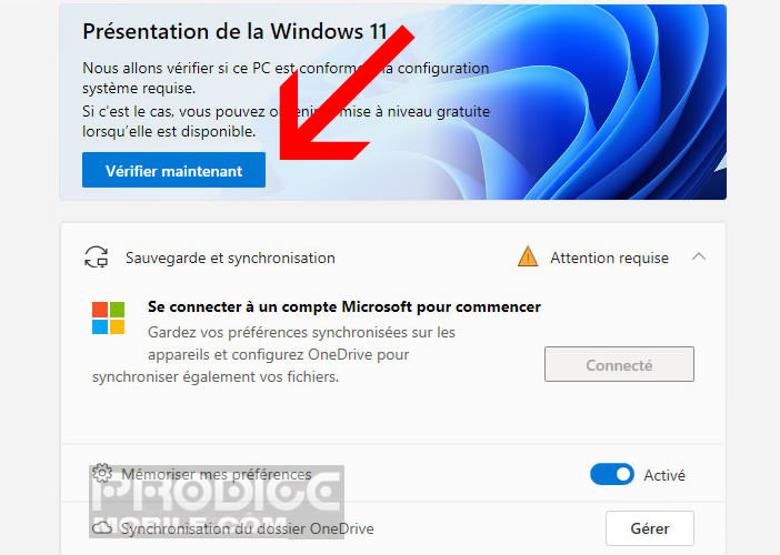 Le logiciel de test de compatibilité avec Windows 11