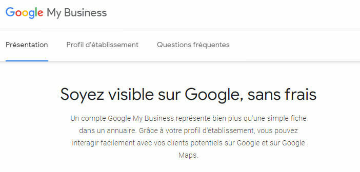 Créer votre fiche entreprise sur Google My Business