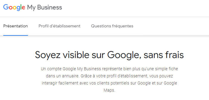 Créer votre fiche entreprise sur Google My Business