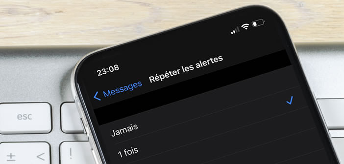 Supprimer les répétitions d’alerte de SMS sur un iPhone