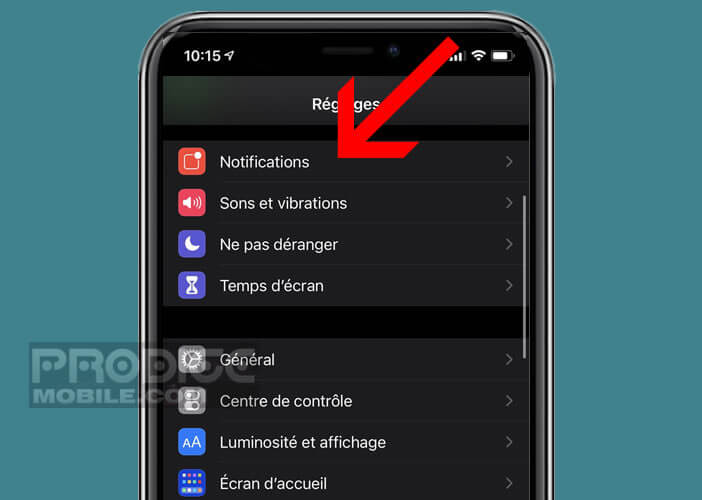 Modifier les paramètres de rappel des notifications SMS