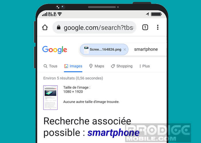 Rechercher des informations relatives à une image sur Google