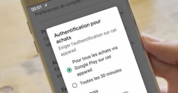 Comment désactiver les achats intégrés sur un téléphone Android Exiger une authentification pour les achats passés depuis le Play Store de Google