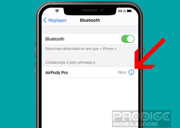 Modifier les paramétrages Bluetooth de vos AirPods